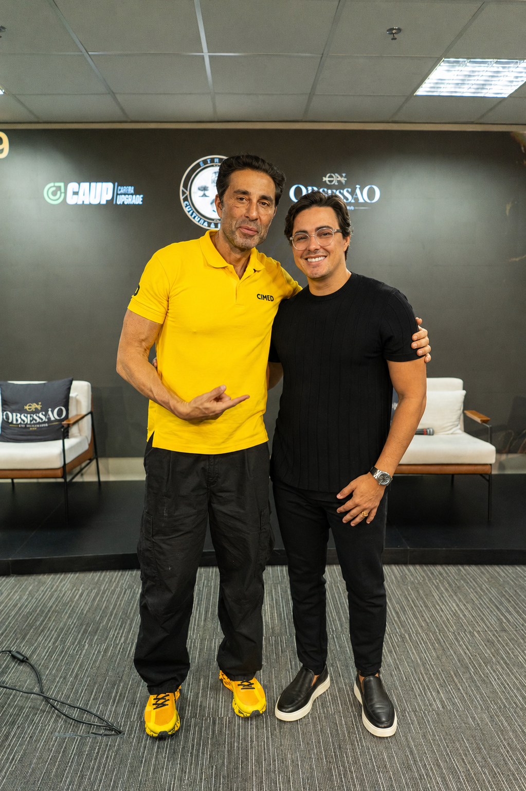 Bruno Henrique com João Adibe